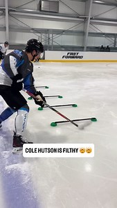 3.8M views · 6.4K reactions | Quick hands, lightning release ⚡️⚡️⚡️ @colehutson23 showing off what he can do with the new VAPOR FLYLITE skates and stick | Bauer Hockey | Facebook