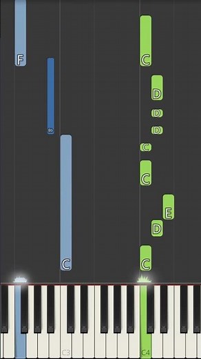 Wow! Wow! Wubbzy! Birthday Birthday Piano Tutorial #shorts