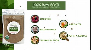 Organic Prepared He Shou Wu Powder (Fo-Ti Root)- Traditional Black Bean Cured Tonic for Hair Thickness, Graying & Jing Vitality- Polygonum Multiflorum Safe & Potent (4oz)
