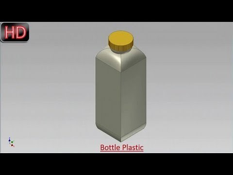 Bottle-Plastic (Video Tutorial) Autodesk Inventor 2012