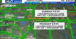 I-94 E construction will close lanes, entrance ramp near Wisconsin border