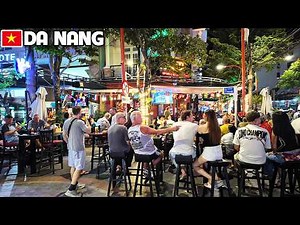 DA NANG Vietnam Nightlife - An Thuong Area Is SO BUSY & FULL OF TOURISTS with Amazing Night Vibes