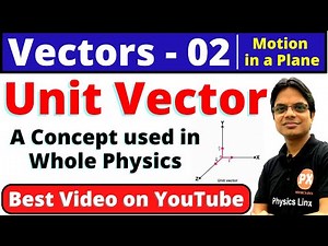 Vectors Class 11 | L-2| Ch-4 | Motion in a Plane | Unit Vector, Modulus & Its Direction| 11/NEET/JEE