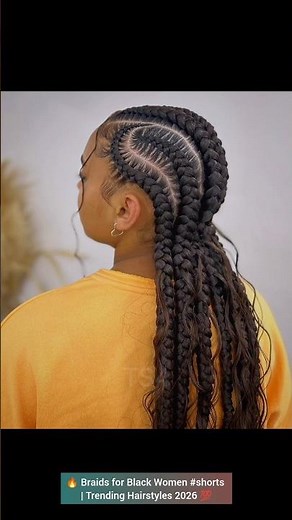 🔥 Braids for Black Women #shorts | Trending Hairstyles 2026 💯 #hairstyles #braids #cornrows