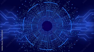 Futuristic HUD video Digital technology. Hud interface template concept, Hologram, Sci-fi element. frame hi-tech plexus lines background. internet of things wireframe Virtual Reality Circuit board