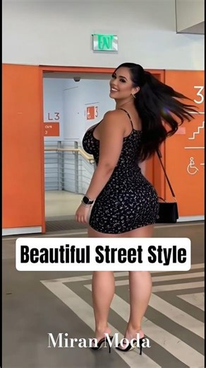 Elegant Black Mini Dress OOTD: Chic Street Style for Modern Women #fashioninspo #plussize #OOTD