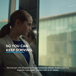 5.1K views · 17 reactions | We strive to make education more affordable. That’s why we offer no-cost gen ed courses through our affiliate, Sophia. Did you know you can set your own pace for Sophia courses? | Strayer University | Facebook