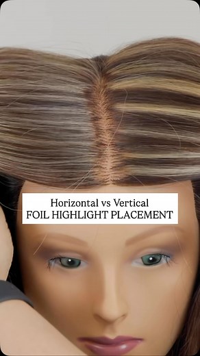 Foil Highlight Placement: Horizontal vs Vertical – Which Makes the Bigger Impact? 🤯 Foil highlight placement can completely change the look of your color results, even if you use the exact same formula. 💡 Horizontal foil placement = maximum brightness more diffusion. 💡 Vertical foil placement = more dimension ribbons of contrast. In this reel, I’m showing a true side-by-side of both techniques so you can see the difference for yourself. This is why placement matters just as much as the color 