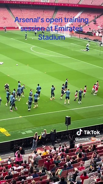Arsenal Open Training Session at Emirates Stadium