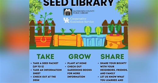McCracken County Library announces launch of 'Seed Library'
