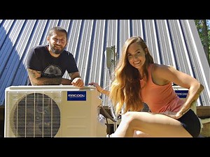 Installing AIR CONDITIONING In Our Off-Grid Home!