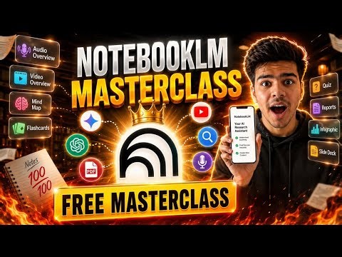 NotebookLM Complete Masterclass 2026 | The AI Study Tool Every Student Needs