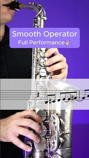 Smooth Operator on #saxophone - Full Performance 🎷 #sheetmusic #music #shorts