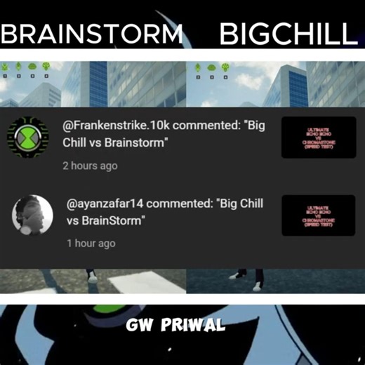 Brainstorm vs Big Chill Speed Test ⚡ Who Is Faster? Ben 10 Galvan Game | #shorts