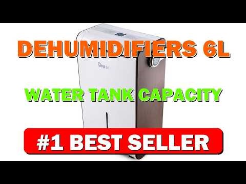 Dehumidifiers 6L Water Tank Capacity Child Lock Washer Dryer and Timer - B0DCJRJWMP