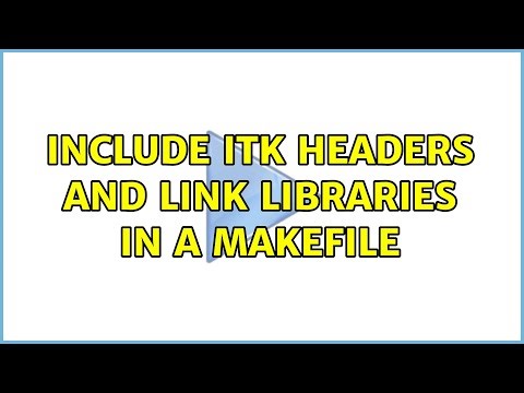 include ITK headers and link libraries in a makefile