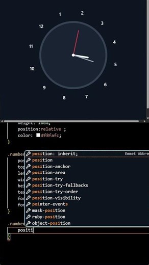 Simple Analog Clock #coding #ytshorts #shorts #youtubeshorts #youtube #shortvideo