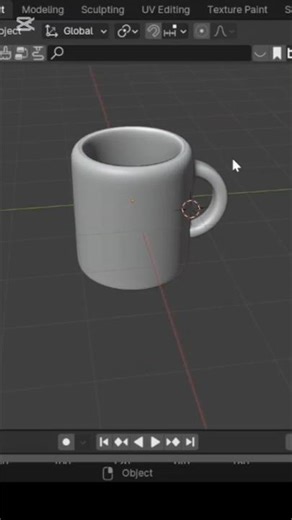 blender cup 3D modelling short tutorial