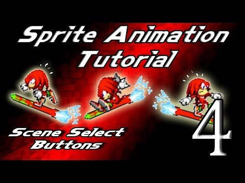 Adobe Flash Tutorial: Sprite Animating: Part 4: Scene Select Buttons