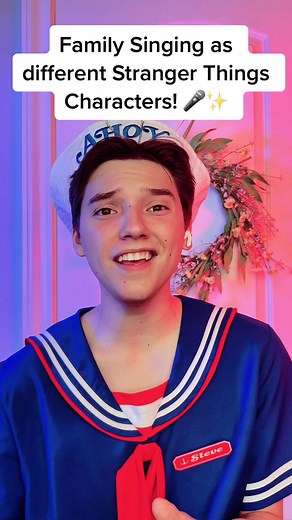Family Singing Different Stranger Things Characters