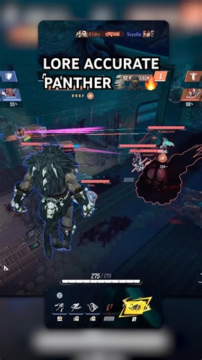LORE ACCURATE PANTHER IN MARVEL RIVALS!!🗿🥷🏽🔥#marvelrivals #marvelrivalsgameplay #shorts
