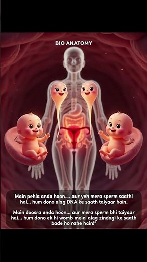 How Fraternal Twins Form Inside the Womb 🤯 | 3D Medical Animation #Shorts