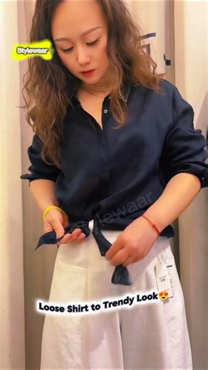 Loose Shirt to Trendy Look?#short#shorts#shortsfeed
