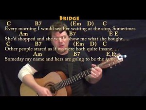 Bus Stop (The Hollies/Munson Arrangement) Guitar Cover Lesson with Chords/Lyrics