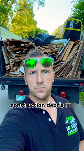 “Construction Debris Removal Done 💪 ☑️”