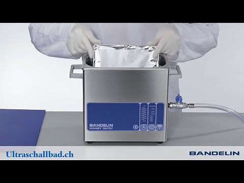 Ultraschallbad: Folientest Qualitätskontrolle / Funktionstest zur Qualitätssicherung und Fehlersuche