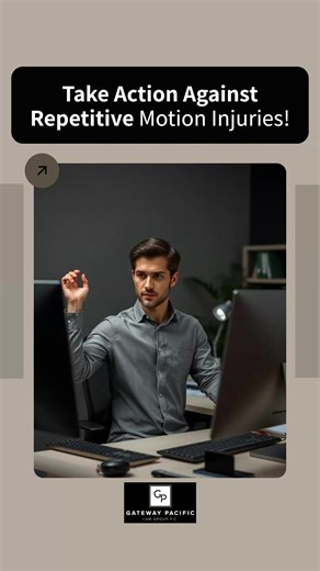 Prevent repetitive motion injuries! 🦴💪 Stay active, stretch often, and maintain proper posture! 🧘‍♂️✨ | Gateway Pacific Law Group