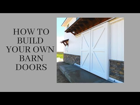 How To Build Big Barn Doors/Exterior Metal Barn Doors//DIY//Home Improvement//Farmhouse//
