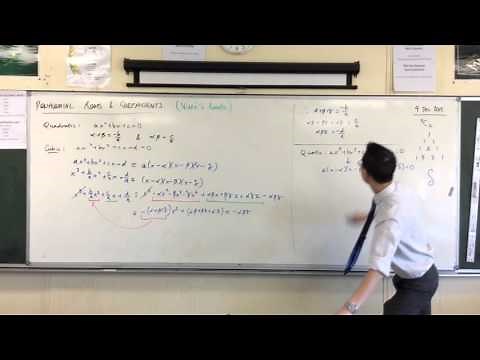 Polynomial Roots and Coefficients (2 of 5: Relationship of roots and coefficients in a Quartic)