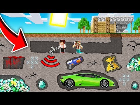 ODKRYLIŚMY FORTUNĘ DZIĘKI WYKRYWACZOWI METALU W MINECRAFT?! GPLAY & LUMI