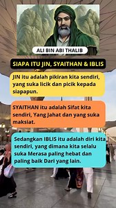 6.7M views · 44K reactions | SIAPA ITU JIN, SYAITHAN & IBLIS ! #fyp #reel #reelviral #reelfyp #siapakahitujin #syaitan #iblis #katakatamutiara #alibinabithalib | Ajat Sudrajat | Facebook