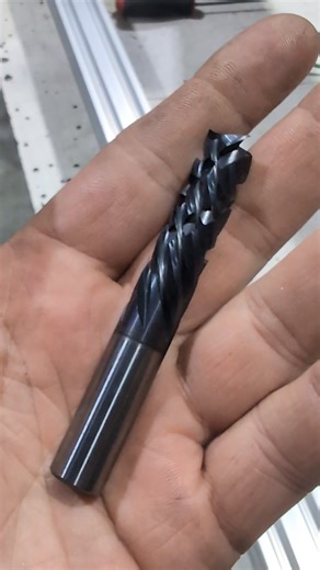 On the quest of providing Australia with the best CNC tools, we've upped the anti with our industrial range of panel tools. Made in Europe with the highest quality carbide, coated with an exclusive coating that will give you 200% tool life over similar uncoated. What you see in my hand is the 3 6 compression cutter with 3 up cut and 6 down cut flutes. Single passes at 20m/min are achievable. The down cut flutes are asymmetrical giving you the quietest of cuts. Check em out here: https://www.endm