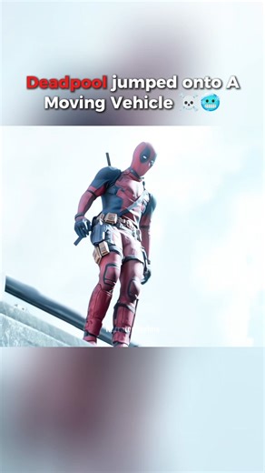 Deadpool jumped onto A Moving Vehicle ☠️ Dangerous Fighting Scene 🥶 Part(2) #shorts