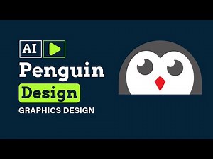 How to Design Penguin Logo - Illustrator Tutorial | Graphics Design @Mdarafat_Technic
