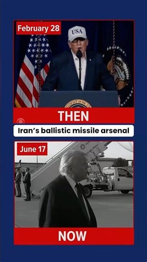 President Trump on Iran, then vs. now #shorts
