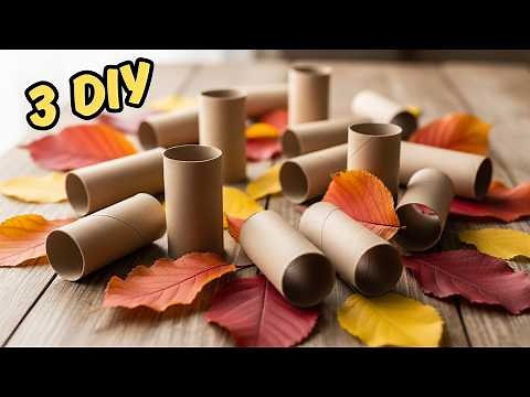 3 Amazing Autumn Craft Ideas 🍂 Smart Toilet Paper Rolls Recycling DIY ♻️ Easy Handmade Decor