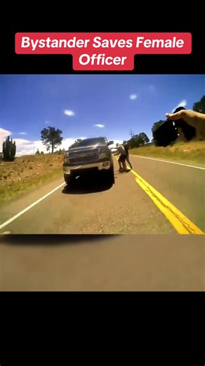 Bystander Saves Female Officer #cops #bodycamcops #karma | bystander helps a cop