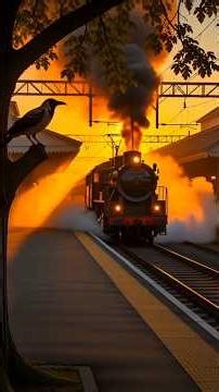 Crow’s Babies Lost on a Moving Train 😢🐦 | Must Watch Story” #shorts