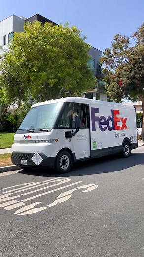 Spotting GM's New BrightDrop Electric FedEx Vans