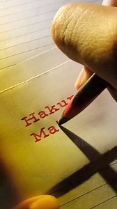 549K views · 1.6K reactions | Hakuna Matata (n.) A wonderfully phrased, problem-free philosophy which means "No worries for the rest of your days." Pen : Uni-ball Air (UBA-188-L) Broad - Red Paper : MARUMAN B5 Loose-leaf 5mm Grid Ruled #handwriting #handwritten #fyp #life #dailyreminder #ekinghandwriting #hakunamatata | EKING | Facebook