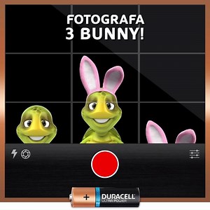 Con le Duracell Ultra Power, Bunny è più veloce che mai! E tu sarai così veloce da immortalarli tutti e tre insieme? | Duracell