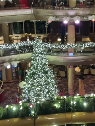 We were on Grandeur of the seas by Royal Caribbean. It was all decked out for the Holidays. #royalcaribbean #vacations