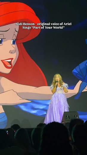 1.3K reactions · 115 shares | Jodi Benson aka the original voice of Ariel from The Little Mermaid - and Disney Legend and D23 Ambassador - sings “ Part of Your World” . #jodibenson #littlemermaid #thelittlemermaid #disney #ariel #partofyourworld | Ryan the Sidekick | Facebook