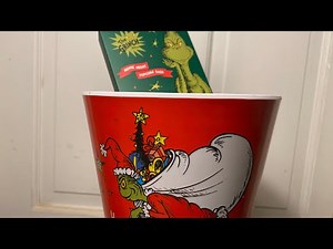 Making The Grinch Movie Night Popcorn Bucket for Christmas