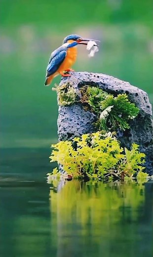 The kingfisher! A beautiful and fascinating bird known for its striking colors and impressive skills
