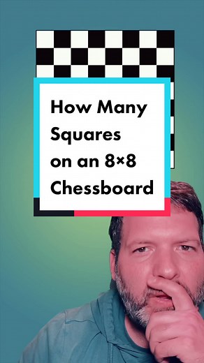 How Many Squares on an 8×8 Chessboard? And related questions #math #maths #mathematics #numbersense #contestmath #amc #amc8 #puzzle #chess